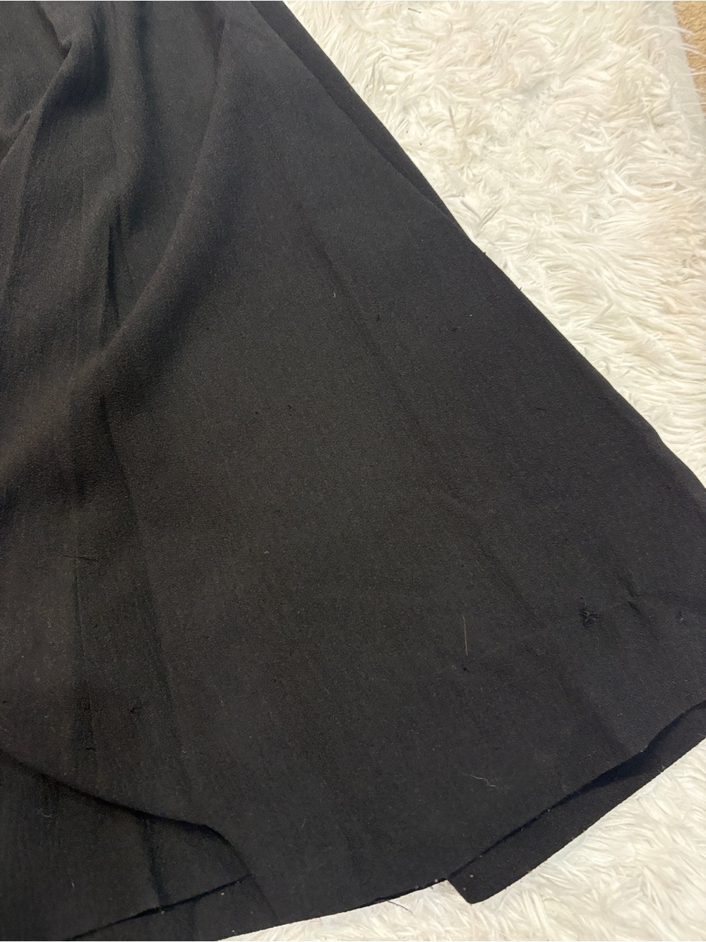 Dress The Population Black Sandra Crepe Plunge V-Neck Sleeveless Side Slit Gown - Picture 5 of 5